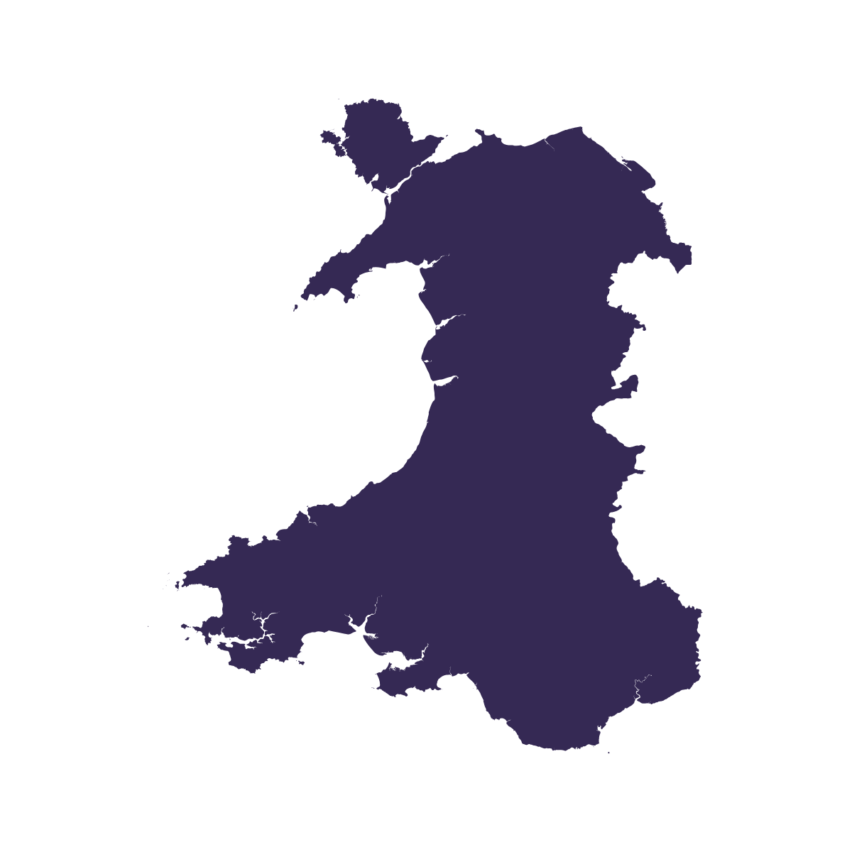 A map of Wales