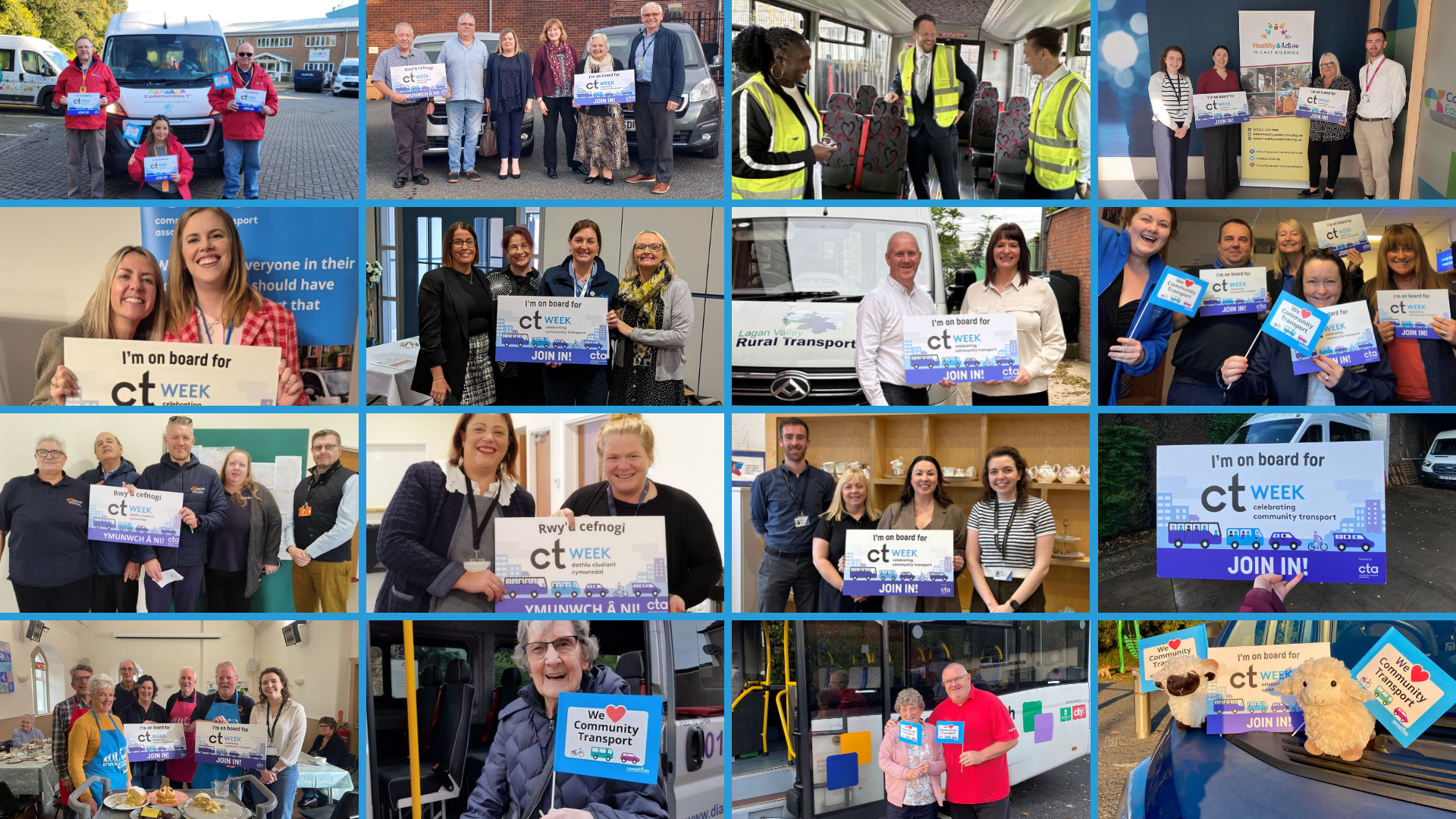 photos of members celebrating CTWeek