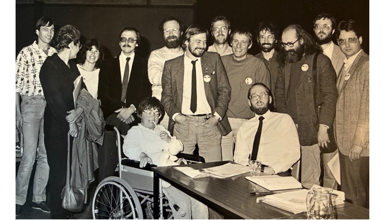 Attendees at the inaugural meeting of Community Transport Services in 1984.