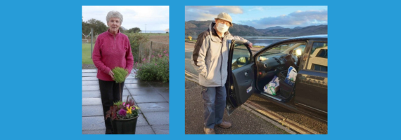 Two volunteers of South West Ross Community Car Scheme