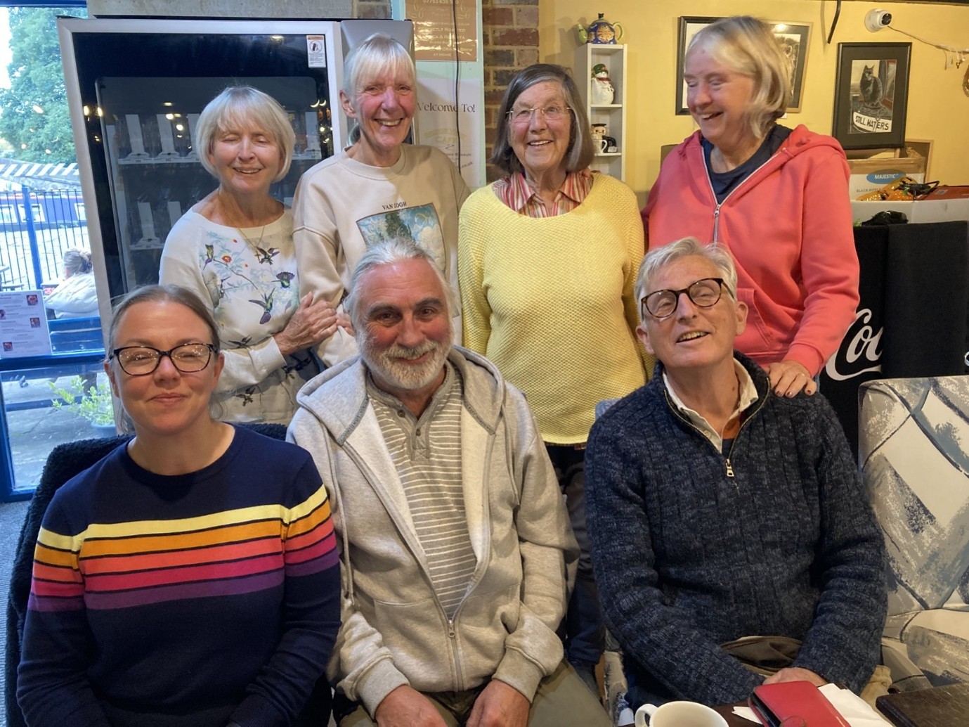An image of seven of the Miles of Smiles volunteers