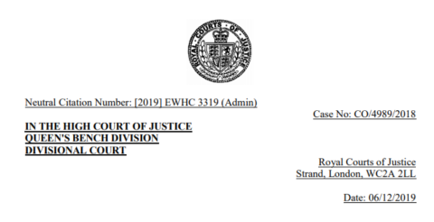 image shows official high court letterhead and date 