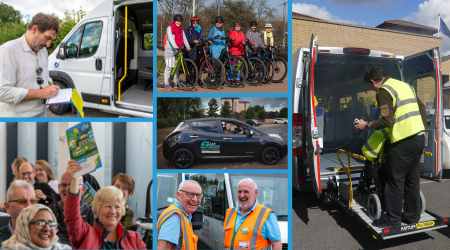 photos show community transport across different contexts