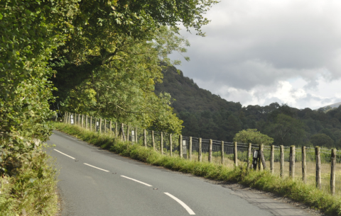 Tranquil Country Road in Rural England