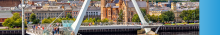 photo of the peace bridge in Londonderry/Derry Northern Ireland 