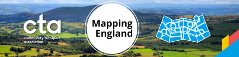 An image of the Somerset countryside. On it is the CTA logo and the title of this page 'Mapping England'