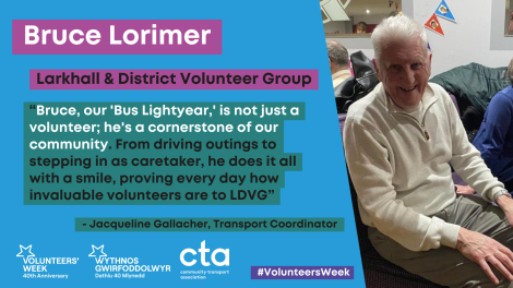 Bruce Lorimer's Volunteer Story
